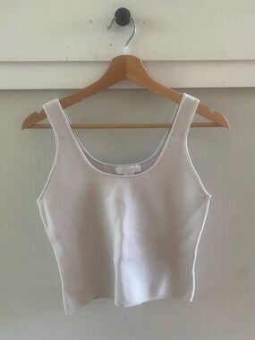 House of Harlow 1960 Tank Top Size Medium Cream Square Neck